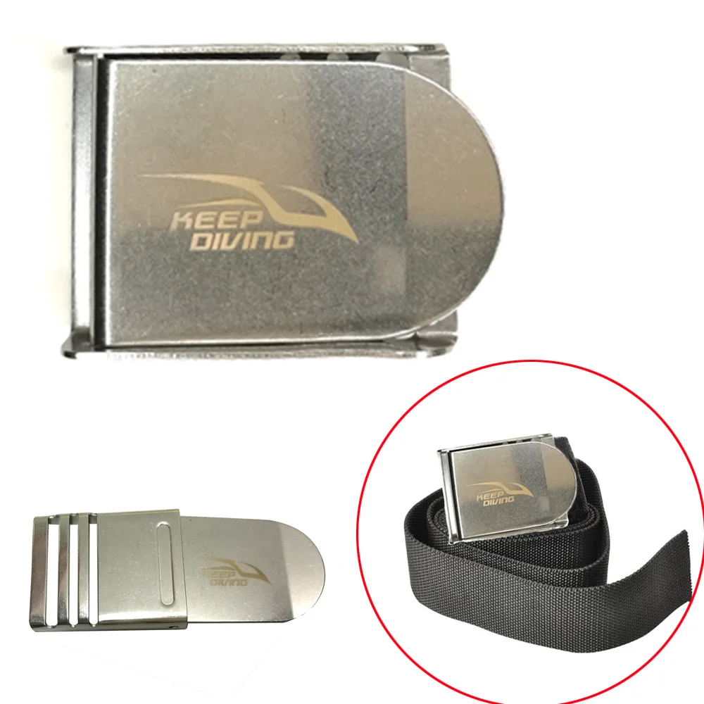 

Stainless Steel Scuba Diving Weight Belt Buckle Harness System BCD Webbing Waist Keeper Stopper