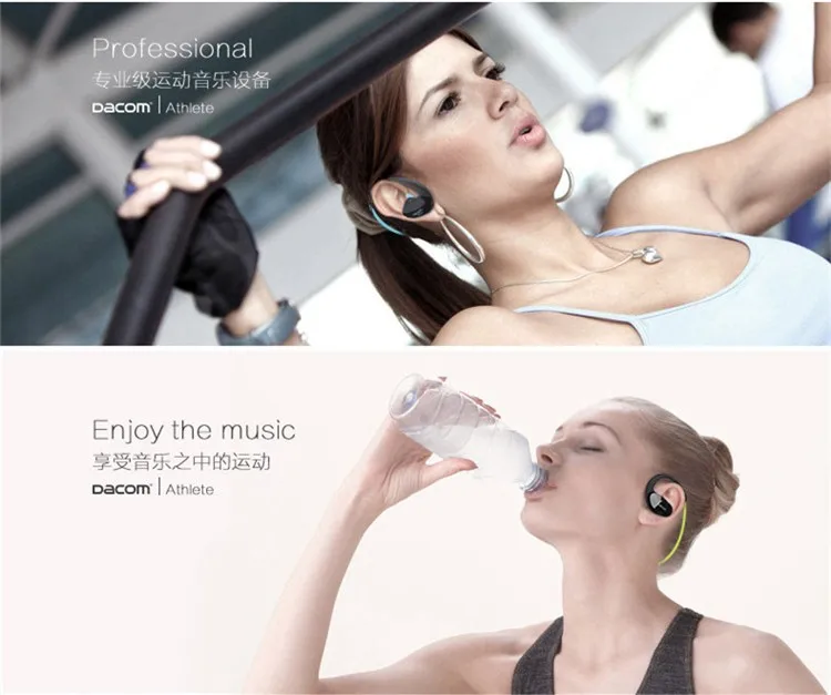 Dacom Athlete Bluetooth гарнитура беспроводные наушники спортивные стерео наушники с HD микрофоном NFC auriculares для iPhone samsung