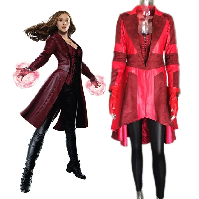 Aliexpress.com : Buy Custom Captain America 3 Civil War Adult custom Captain America 3 Civil War adult women superhero cosplay suit halloween Scarlet Witch costume Red - Aliexpress.com : Buy Custom Captain America 3 Civil War Adult