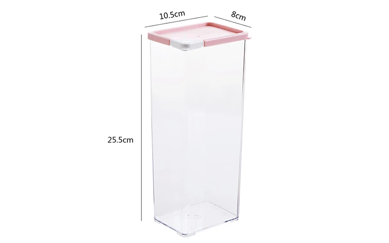 LIYIMENG 1620ML Kitchen Storage Box Transparent Sealed Box Moistureproof Sealing Food Preservation Plastic Fresh Pot Container B10