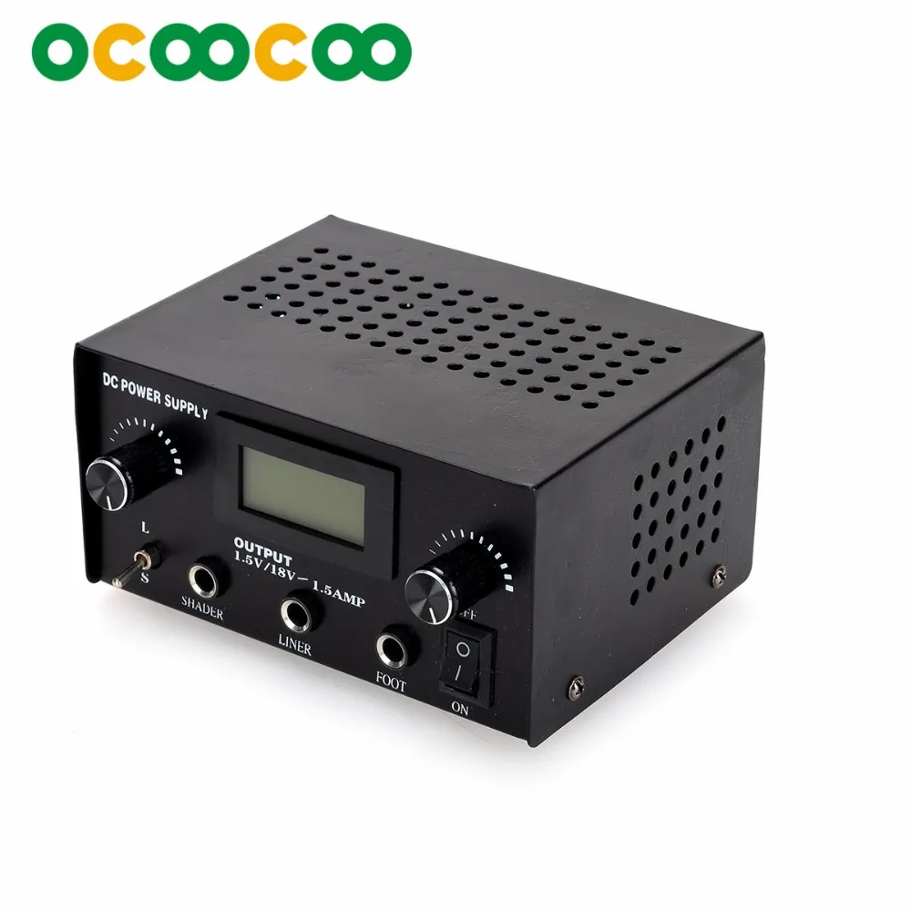 

D300 High Stability Power Supply CE + RoHS Compliance With LCD Display Two Way Power Output for All Tattoo Machines - Black