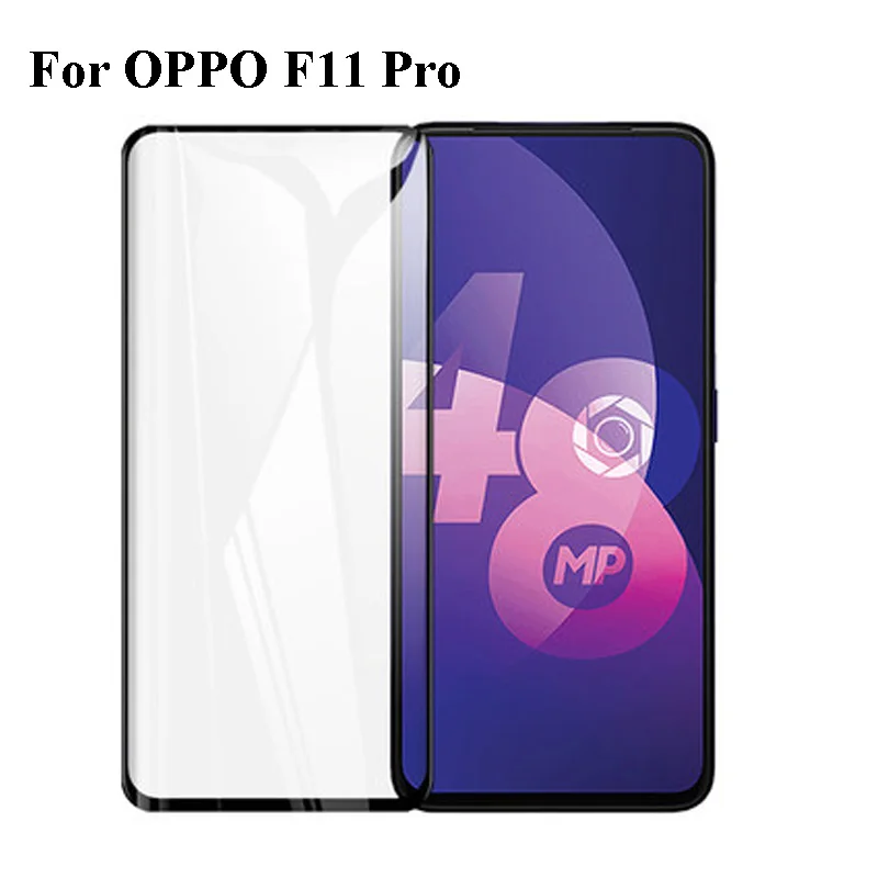 

2PCS For OPPO F11 Pro Tempered Glass F11Pro Protective Full Cover 9H Explosion-proof Screen Protector For OPPO F 11 Pro
