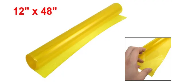 X Autohaux 1" X 48" желтый оттенок фары Противотуманные фары виниловая пленка
