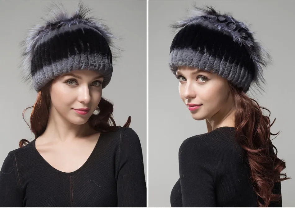 fur woman winter hats PCM009 (24)