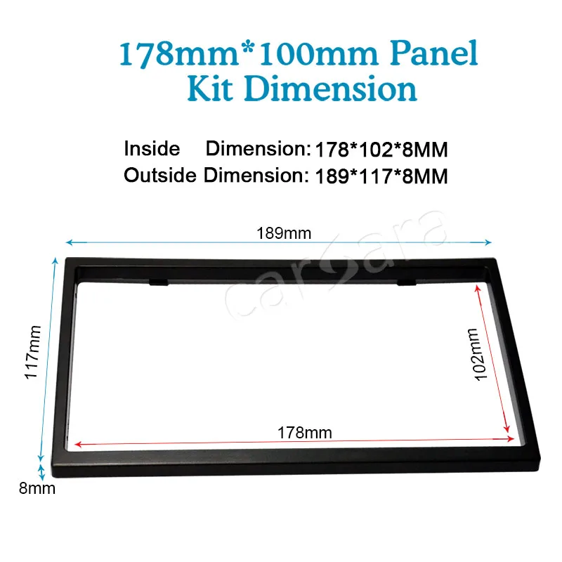 Автомобильный 6,2 ''Универсальный монтажный комплект для установки рамы, монтажный комплект для 178 мм x 100 мм 6,2'' 2 Din плеера