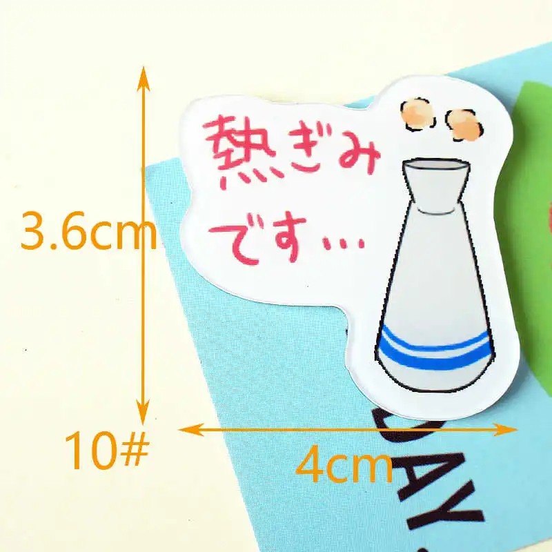 1PCs Mix japanese food drinks bread Cartoon brooch Acrylic Badge Pins Bag Packbag Decoration Animal Vegetables Brooch Broch,Z76 - Цвет: NO10