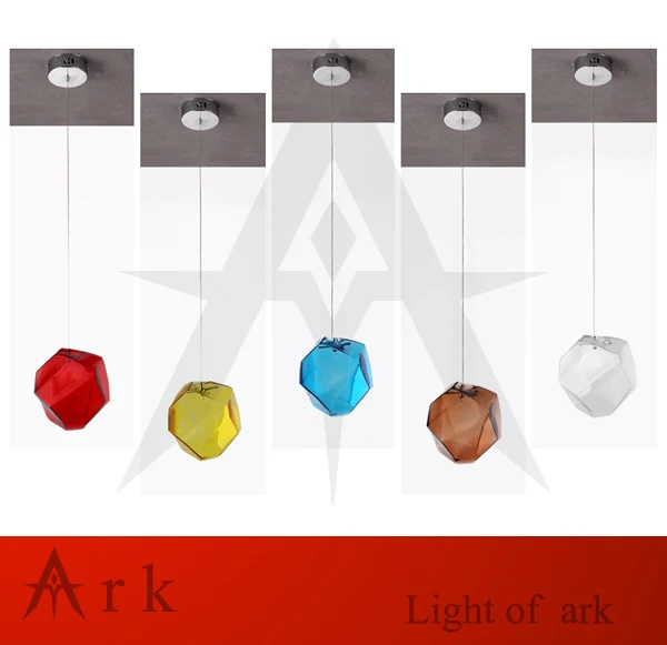 Ark light AC96 265V 1 шт. Хрустальное стекло освещение ледяной куб подвесной светильник
