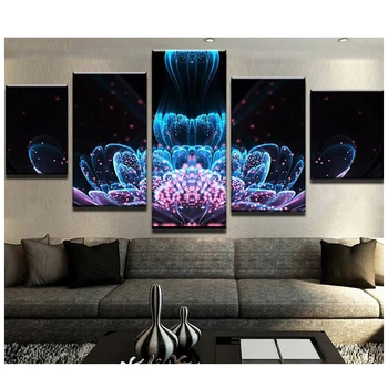

Kufwkey 5d round/square diamond mosaic full embroidery Abstract Flowers picture Diamond Painting Multi-picture home Decoration