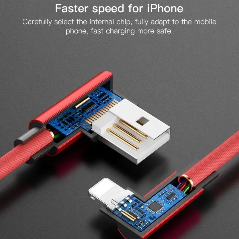 1 м/2 м/3 м градусный нейлоновый usb-кабель для IPhone кабель для быстрой зарядки для samsung S8 USB зарядный кабель L type C кабель для передачи данных для huawei