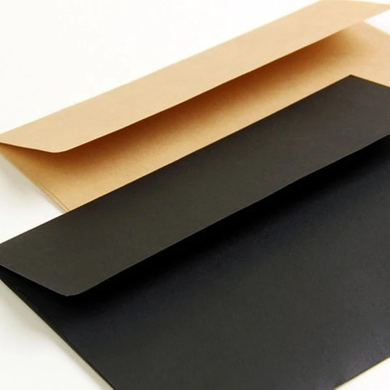 10pc/lot New 16*11cm 3 Color Envelope Kraft Paper Bags Diy Collect