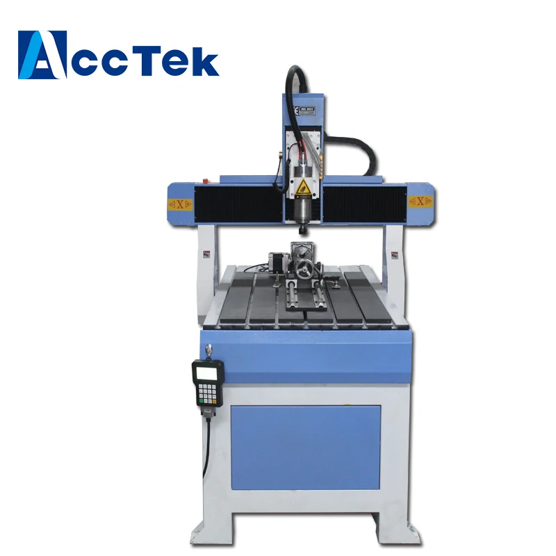 Buy Small wood engraving machine, foam cutting 4 axis CNC router AKM6012 from