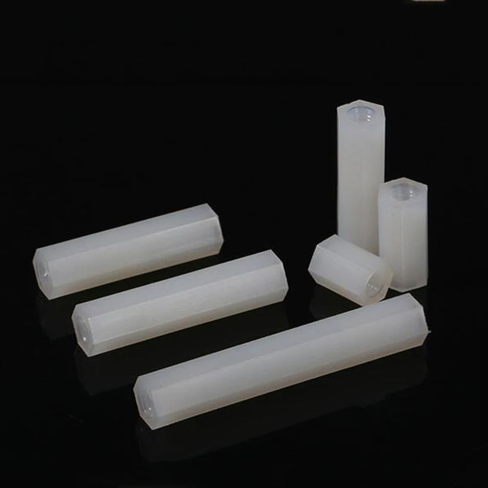 

M3 Hex Nylon Standoff White Female Plastic Mount Hexagon Threaded PCB Motherboard Spacer Pillar Boards Bolt Screw Nut