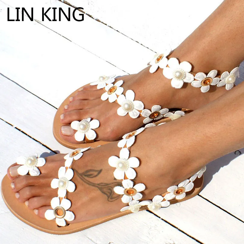 لين الملك أزياء كبير حجم النساء روما الصنادل عارضة الشقق أحذية الصيف الرجعية زهرة في الهواء الطلق الصنادل الشاطئ أحذية Sandalias Muje لين الملك أزياء كبير حجم النساء روما الصنادل عارضة الشقق أحذية الصيف الرجعية زهرة في الهواء الطلق الصنادل الشاطئ أحذية Sandalias Muje