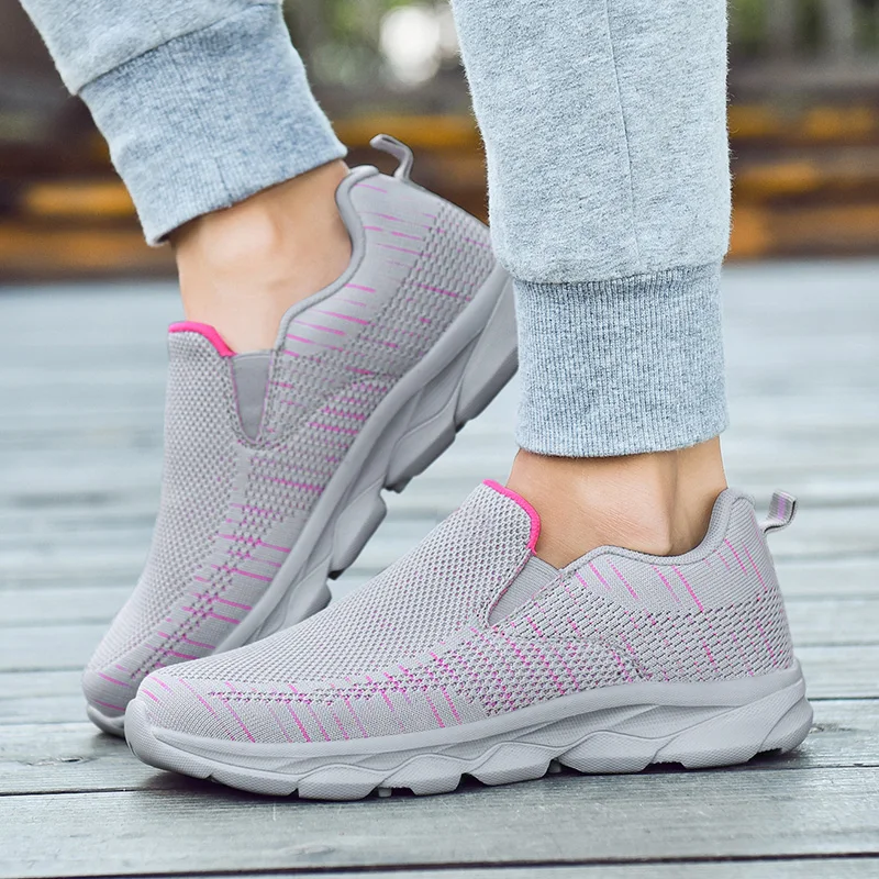 

Outdoor Sneakers Women Sports Shoes Walking Shoes Ladies Waterproof Botas Women Sport Shoes Lady Breathable Slip-on Woman 306PX