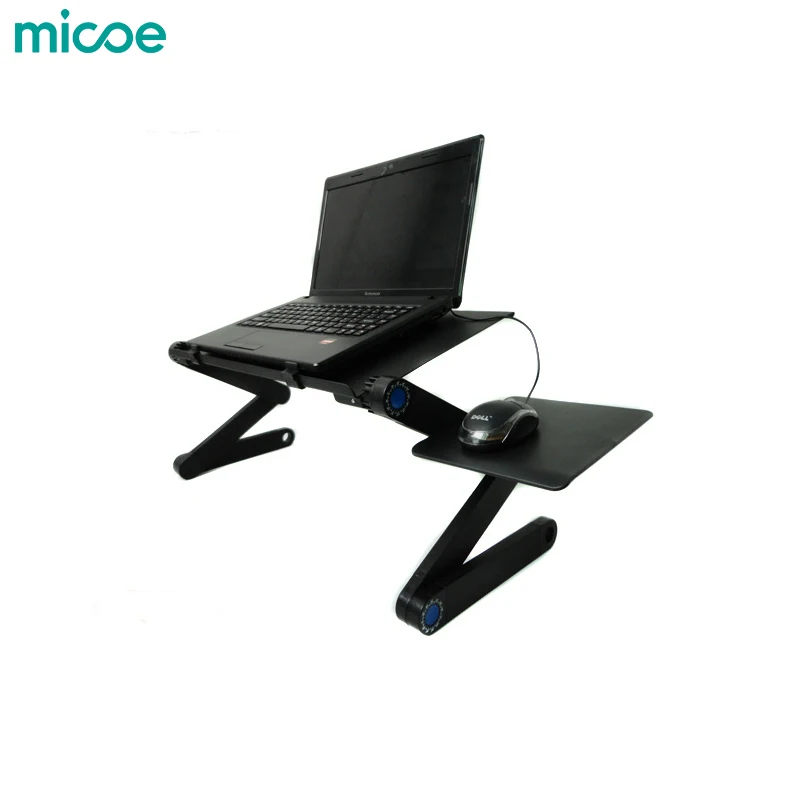 MICOE المحمولة طوي قابل للتعديل الألومنيوم مكتب للحاسوب شخصي للطي منفس لوحة الماوس