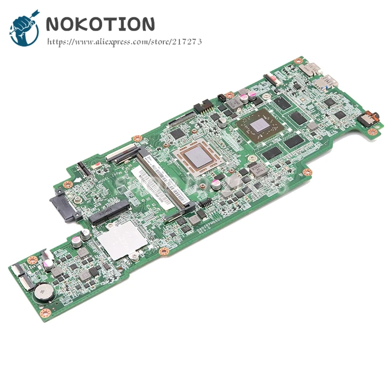  NOKOTION For ACER aspire V5-551 V5-551G Laptop Motherboard DA0ZRPMB6D0 REV:D NBM4711001 A6 CPU HD 7