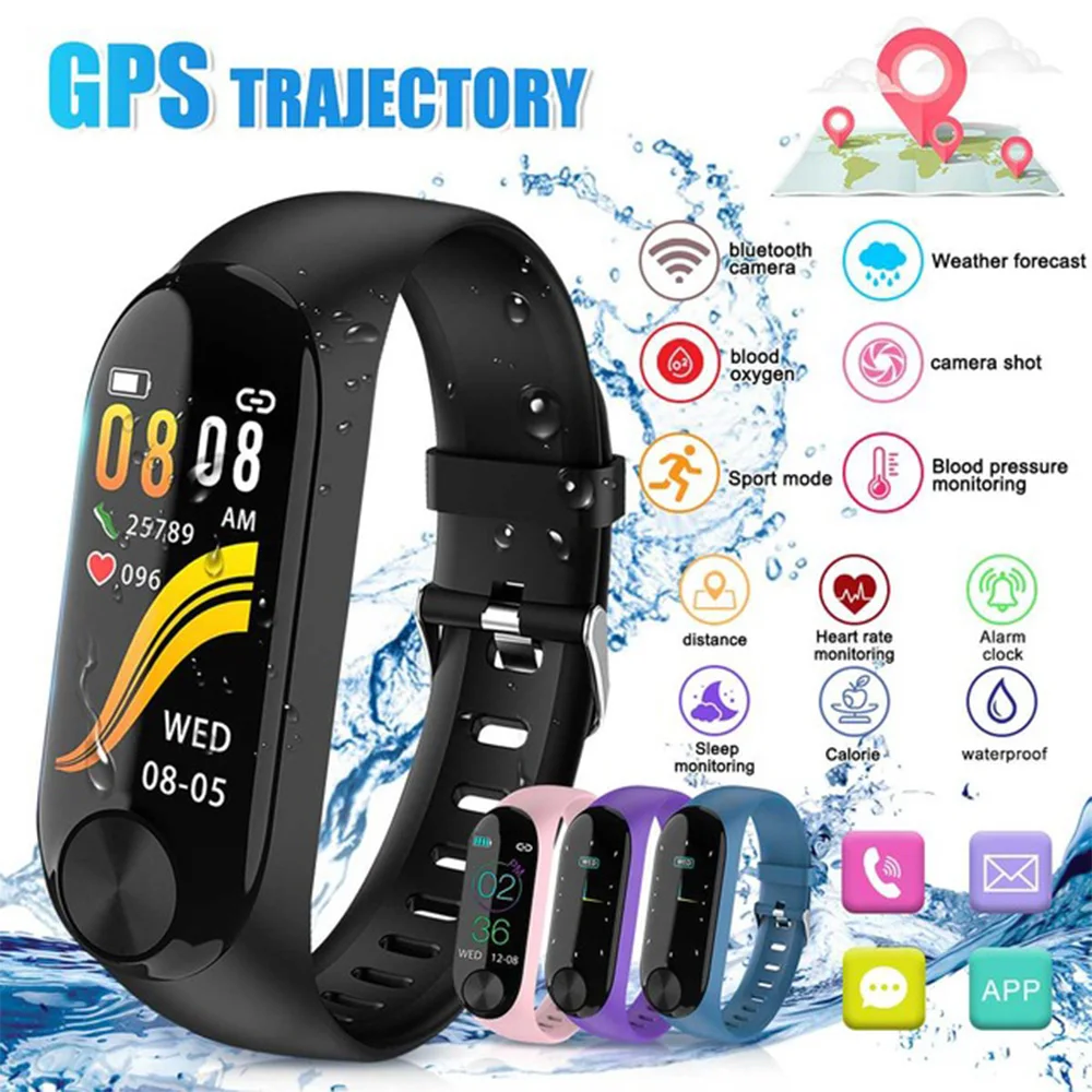 

Smart Bracelet Wristband StepCounter APP GPS Trajectory Sports Monitor Fitness Tracker Heart Rate Monitor Smartband R5 Max