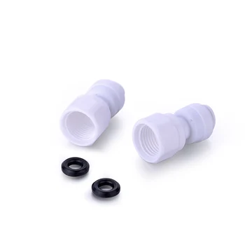

10X POM Tap Connector 1/4" BSP to 4/8" Push Fit Water Filter Fridge Tap Adapter