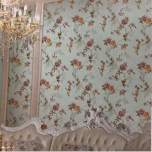 Papel pintado wellyu Retro Vintage americano idílico Floral papel tapiz 3D jardín dormitorio Sala sofá Fondo papel tapiz