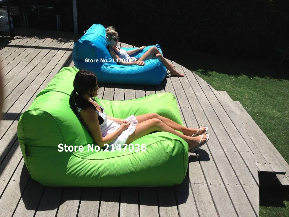buy Swimline Sunsoft Chaise, Lime and aqua blue , large Giant beanbag chair