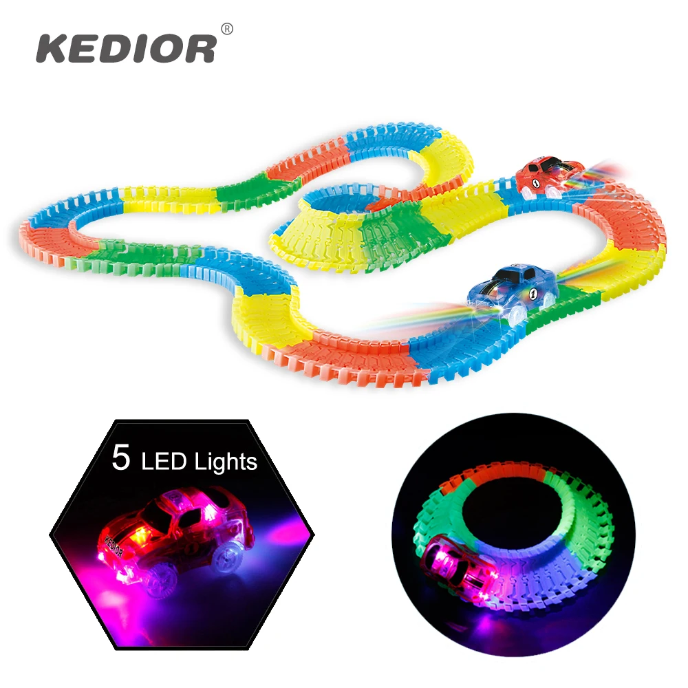 

Spare Track Accessories For Magic Tracks Race Electronics Glow Car Bridge Tunnel Track Parts DIY LED Light Up Car Toys