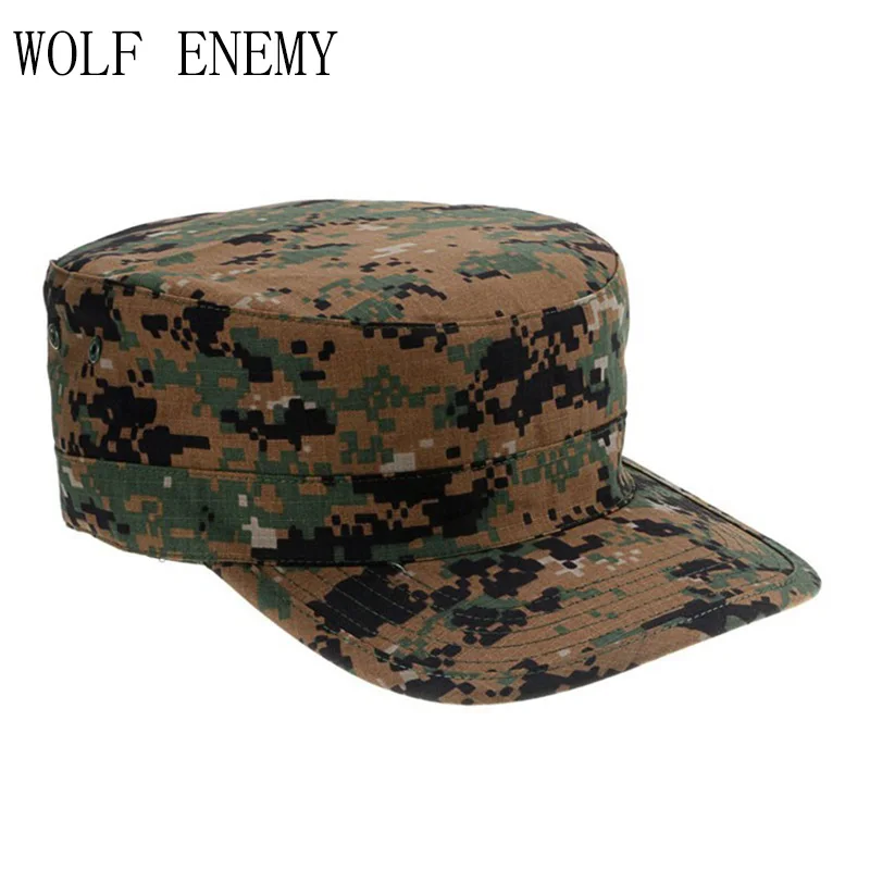 

Desert German Digital Woodland Black ACU Forest Camo Camouflage Military Army Hunting Tactical Cap Caps Hat Hot Selling