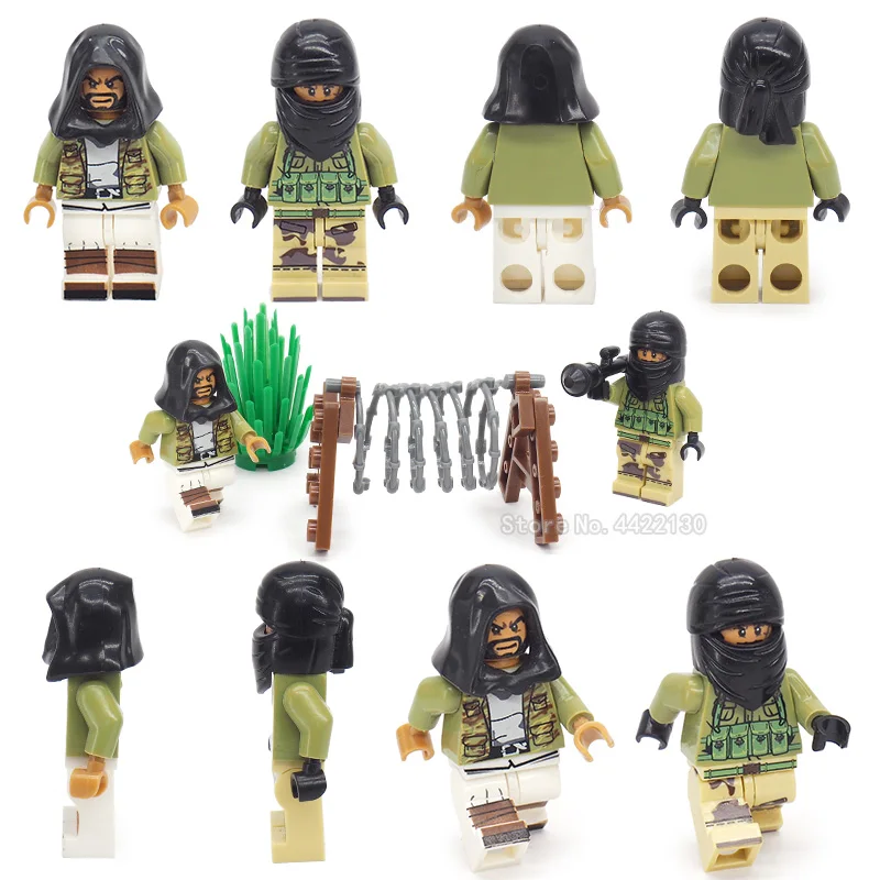 

Military Figures Mini Special Forces Powerful Army Diy Delta Seal Series Special Police Weapons Building Blocks Toys Legoinglys