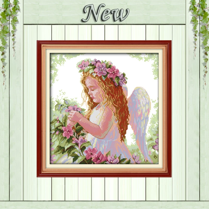 

A Beautiful Angel,counted print on the canvas DMC 14CT 11CT Cross Stitch kit,embroidery needlework Sets,Girl handmade Home Decor
