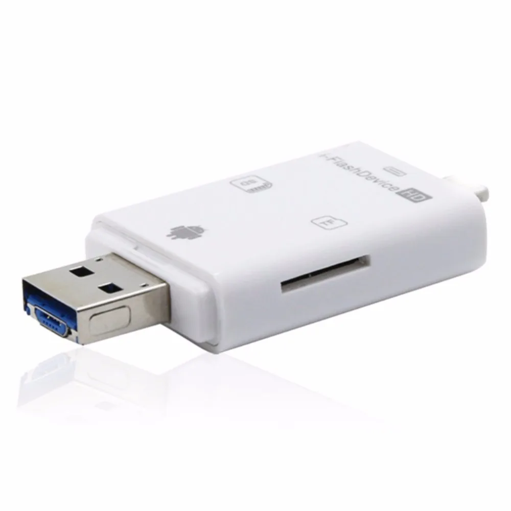3 In 1 Multifunctional Memory Micro Sd Card Reader for iphone 6s 7 plus