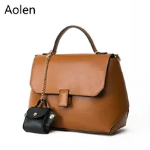 Aolen Сумки Для Женщин Кожа Женщины 2016 Способа Сумки Хан Оболочки Бренд Crossbody Сумки Pu Tote Черный Роскошный Дизайнер Сумка