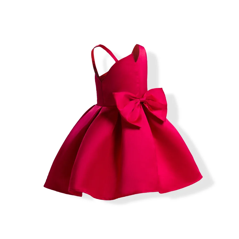 bow ball gown flowers kids princess dress girls summer fall red blue off shoulder little baby girl party dress wedding clothes  4 5 6 7 8 9 10 11 12 13 14  years old little big teenage girls  princess dress baby toddler girls party dresses ( (12)