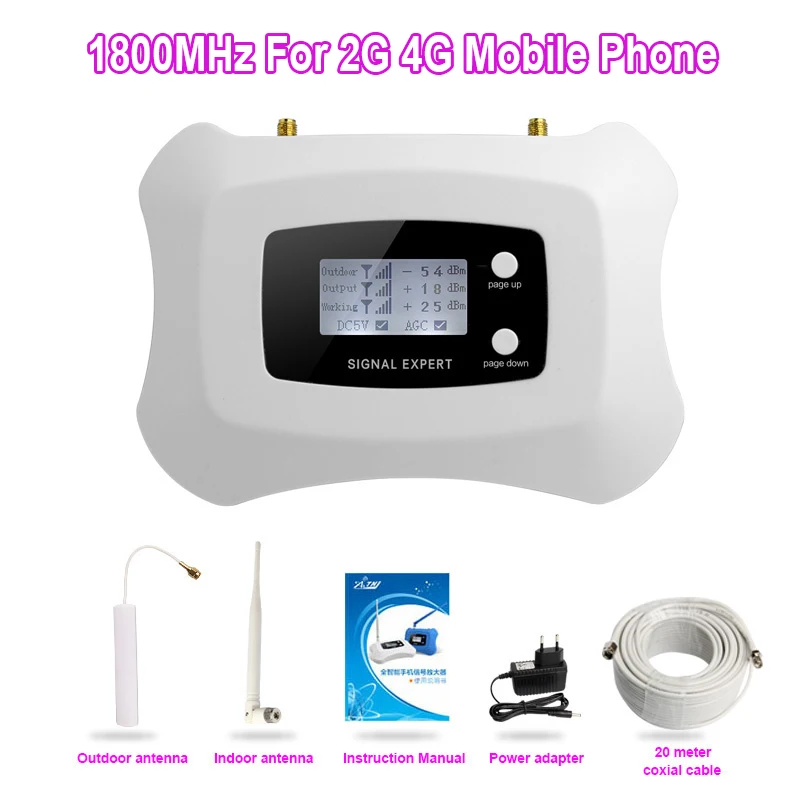 2016 New Generation LCD display Global Frequency DCS 2G 4G LTE 1800mhz mobile signal repeater booster