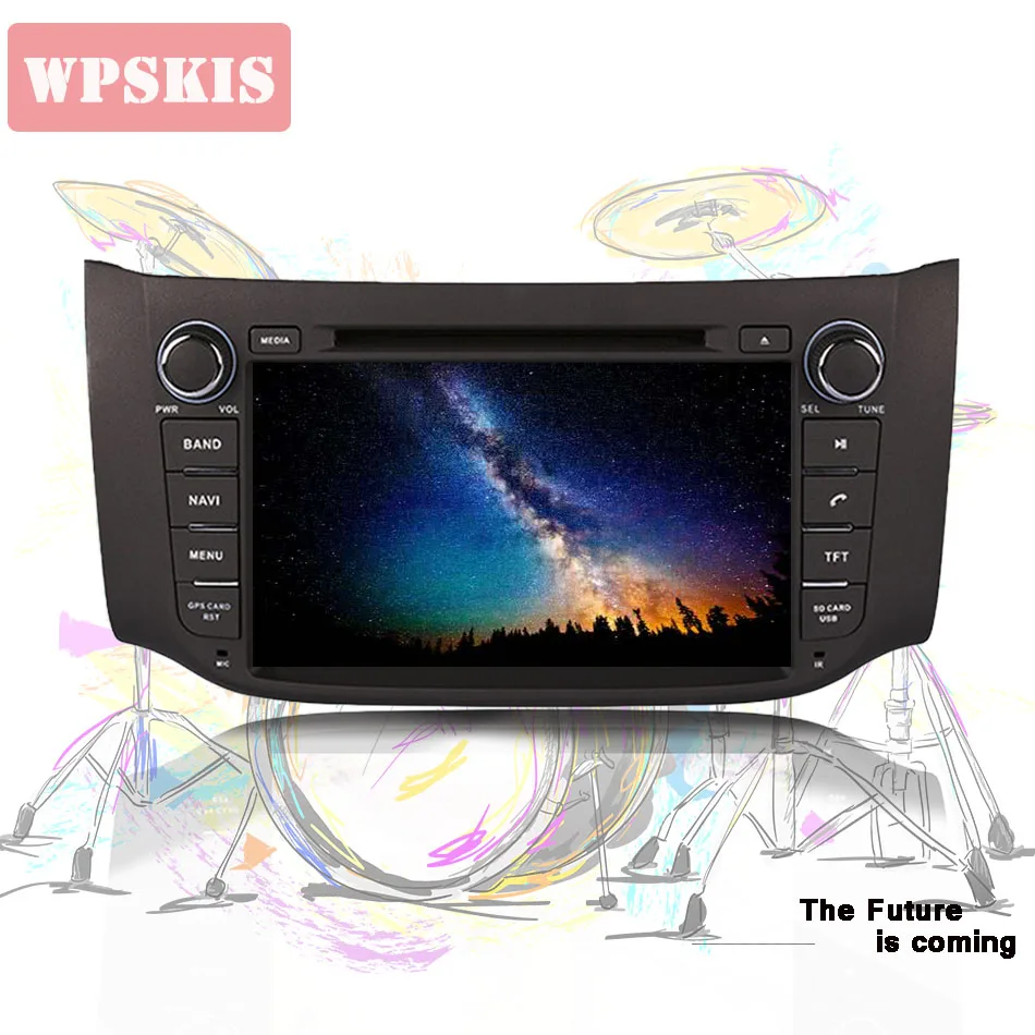 Android 9.0 4G + 64G автомобильный радиоприемник с навигацией GPS Стерео DVD/CD плеер