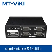MT-viki  splitter Bidirectional Transmission DB9 4 Port Serial Splitter 1 in 4 out RS232 splitter Support MT-RS104 