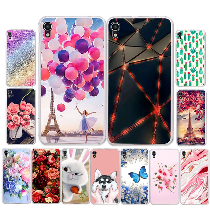 

Ojeleye DIY Patterned Silicon Case For Alcatel OneTouch Idol 3 5.5 inch 6045 Case Soft TPU Cartoon Phone Cover Anti-knock Shell