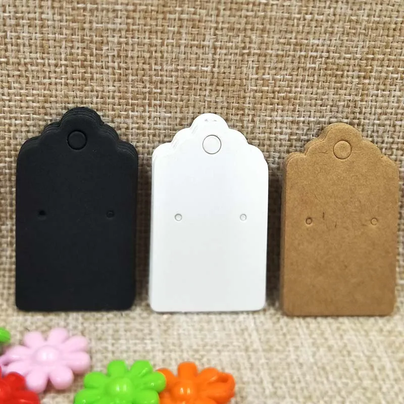 Оптовая продажа DIY Горячая Распродажа серьги карты 3X5CM новый стиль белые пустые
