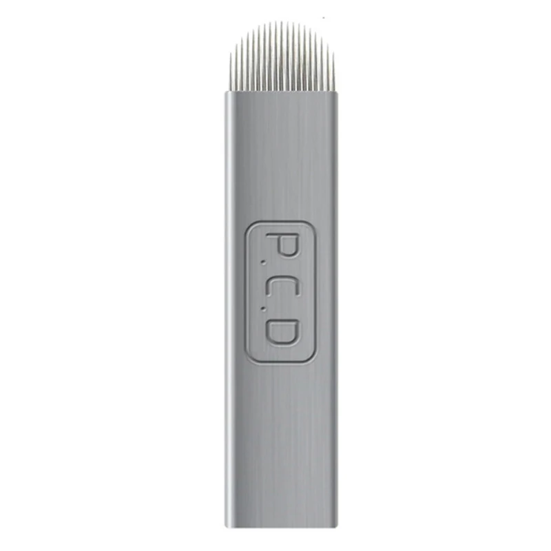 100 шт Одноразовые Pigmento Microblading PCD 12 14 19 булавки ИГЛЫ Перманентный макияж ручная