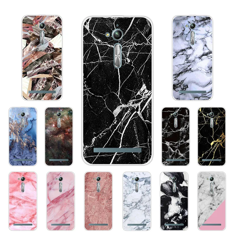

5.0 inch Soft Phone Case For ASUS ZB500KL Silicone TPU Back Cover Printed Capa For ASUS ZB500KL ZB500KG Luxury Fexible Clear Bag