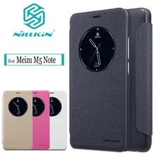 Фотография Meizu M5 Note Case Cover Nillkin Sparkle Smart View Flip Leather Protective NILKIN Cover Case for Meizu M5 Note/Meilan Note5