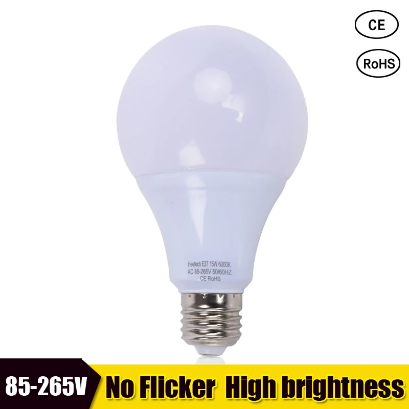 led bulb e27 led lamp b22 3w 5w 7w 9w 12w 15w constant current ac 85-265v 127v 220v no flicker led light bulb