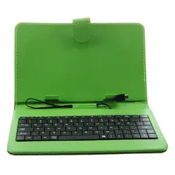 Зеленый чехол Keybaord стенд для 7-дюймовый Micro USB планшет MID