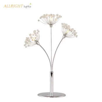 

Modern LED flower table lamp decoration bandelion model crystal family series for bedroom livingroom
