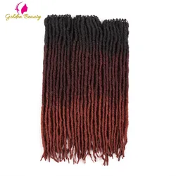 Golden Beauty 18inch Goddess Locs Crochet Braids Crochet Hair Extensions Faux Locs Straight Synthetic Braiding Hair dread styles Golden Beauty 18inch Goddess Locs Crochet Braids Crochet Hair Extensions Faux Locs Straight Synthetic Braiding Hair dread styles