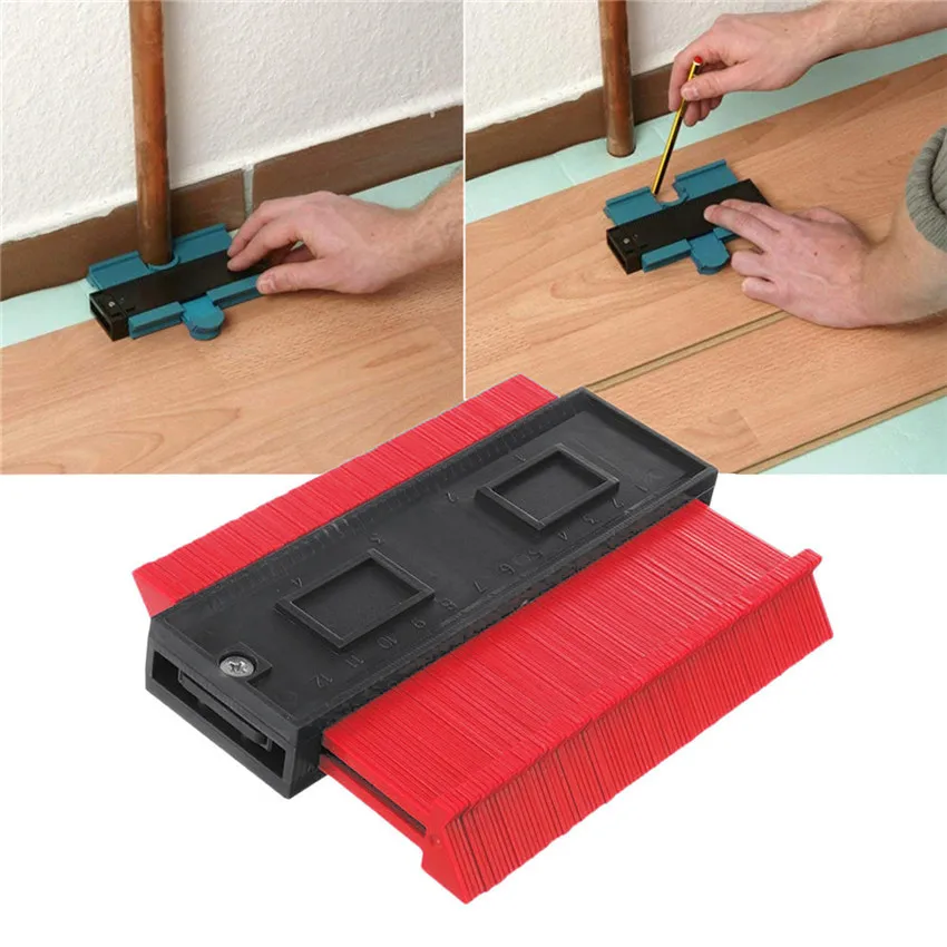 Plastic Profile Copy Gauge Contour Gauge Duplicator Standard 5"/125mm Width Wood Marking Tool Tiling Laminate Tiles General Tool
