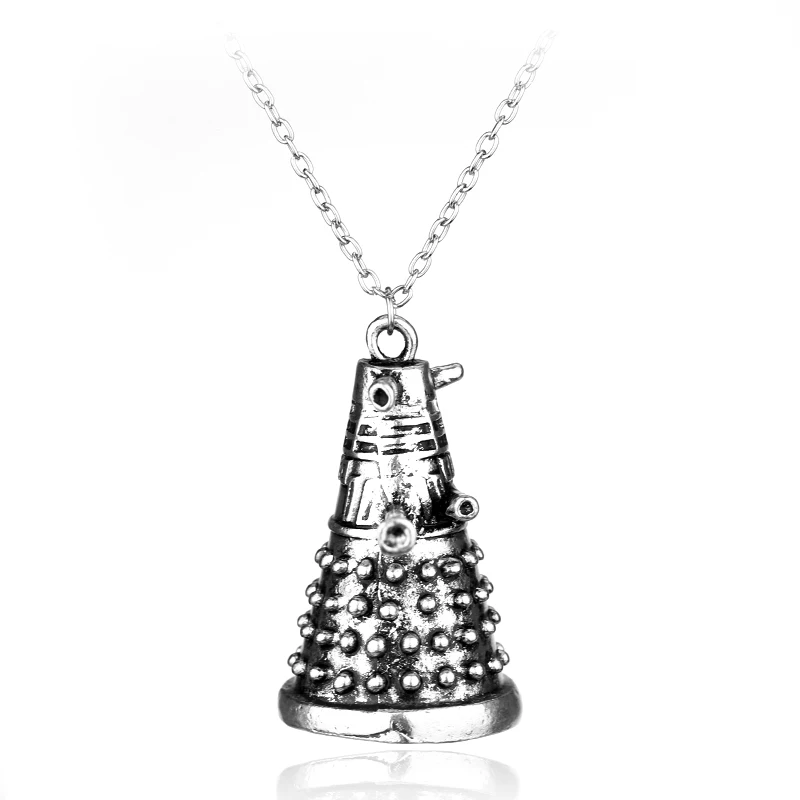 

MQCHUN TV Series Jewelry Doctor Who Necklace Doctor Strange Dalek Robot Pendant Necklace for Women Men Choker Gift Accessories