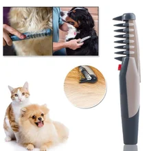 Electric Pet Dog Grooming Comb Cat Hair Trimmer Knot Out Remove Mats Tangles Tool Supplies
