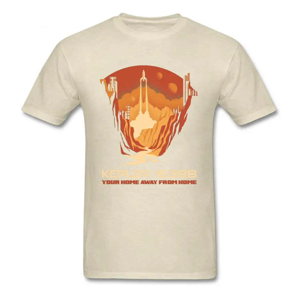 New World Kepler 1638b 15471 Tshirts Fitness Tight Short Sleeve Fashion Crew Neck All Cotton T Shirt Tops & Tees for Men Summer New World Kepler 1638b 15471 beige