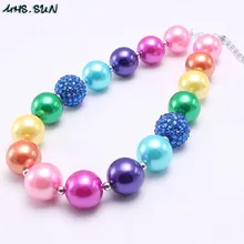 MHS. SUN/рождественское стильное детское акриловое массивное ожерелье с бусинами для девочек, милое дизайнерское детское ожерелье с бусинами, 3 стиля, новое поступление