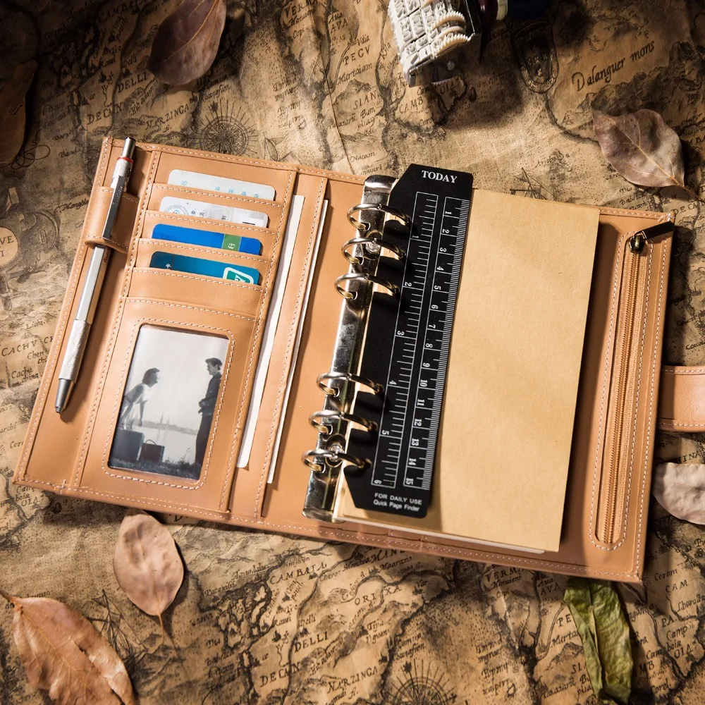 Genuine Cow Leather Cover Retro Traveler's Notebook Diary Journal Vintage Handmade Travel NoteBook Genuine Cow Leather Cover Retro Traveler's Notebook Diary Journal Vintage Handmade Travel NoteBook