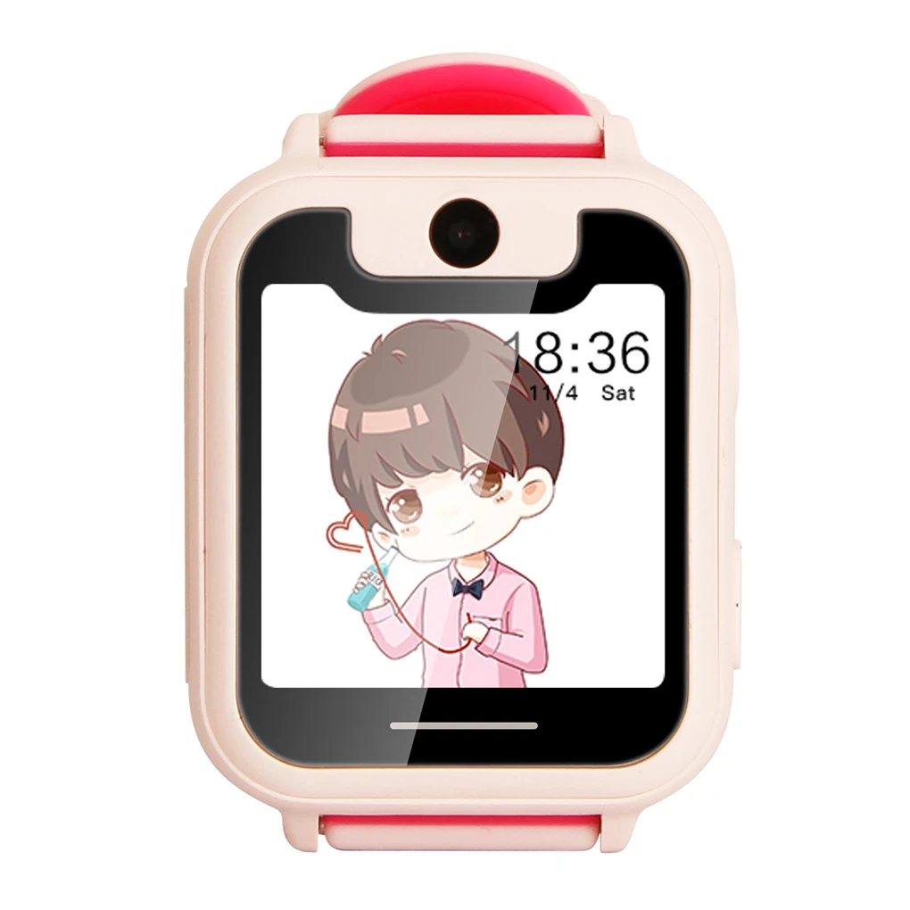 

ELENXS S6 1.54'' Touch Screen Kid Children Smart Watch Intelligent Remote Control Phone Message Torch Wrist Watch Pedometer